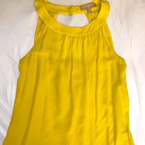 Banana Republic sleeveless yellow top. Size 6p